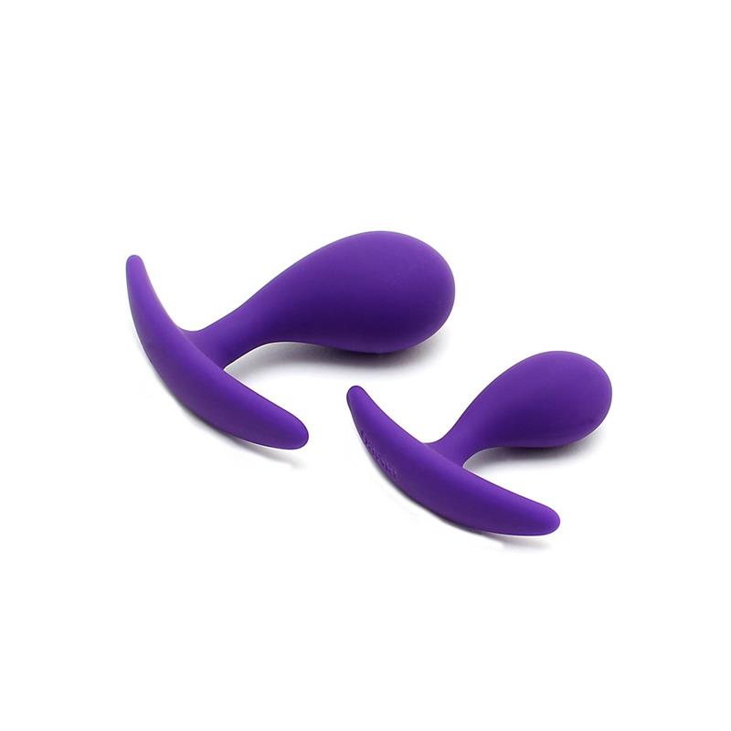 RIMBA TOYS - SET OF 2 ANATOMIC BUTT PLUGS COPENHAGEN PURPLE