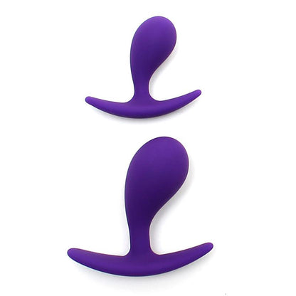 RIMBA TOYS - SET OF 2 ANATOMIC BUTT PLUGS COPENHAGEN PURPLE