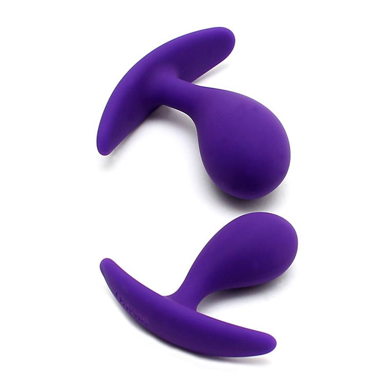 RIMBA - SET OF 2 ANATOMIC BUTT PLUGS COPENHAGEN PURPLE