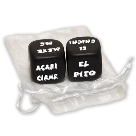 DIVERTY SEX - SET OF 2 DICE KISS ME