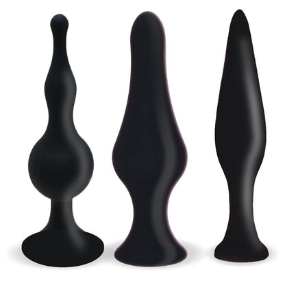 MOOVE - SET OF 3 BUTT PLUGS BLACK