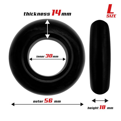 BEAST RINGS - SET OF 3 COCK RINGS FLEXIBLE BLACK