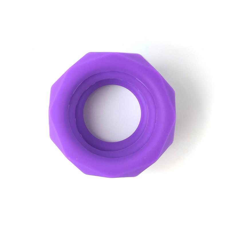 A-GUSTO - SET OF 3 PENIS RINGS SILICONE PURPLE