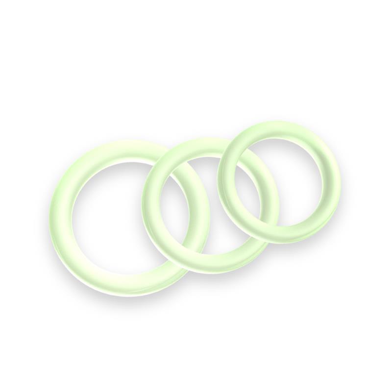 URBAN SKY - SET OF 3 RINGS GLOW IN THE DARK