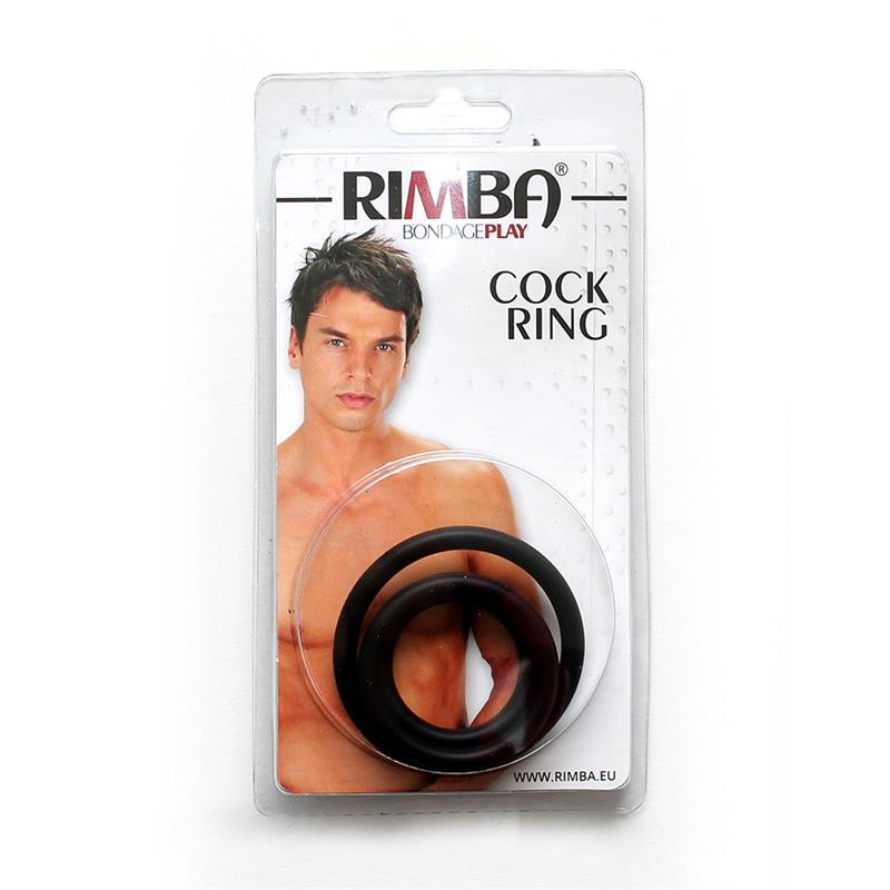 BONDAGE PLAY - SET OF 3 SILICONE PENIS RINGS