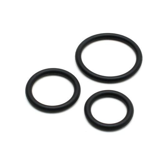 BONDAGE PLAY - SET OF 3 SILICONE PENIS RINGS