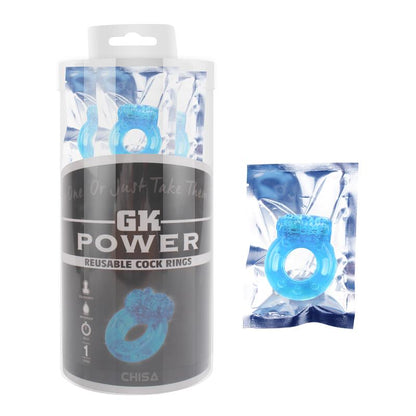 CHISA - SET OF 30 PENIS RING WITH VIBRATION BLUE