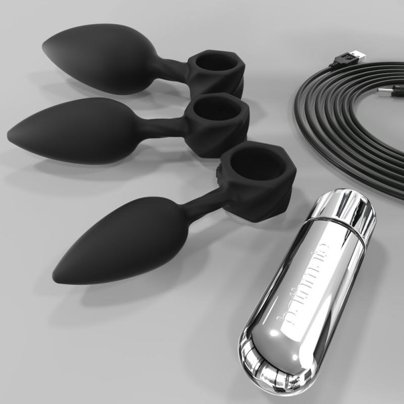 BATHMATE - SET OF 4 ANAL TRAINING PLUGS WITH VIBRATION