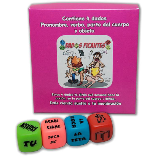 DIVERTY SEX - SET OF 4 FLUORESCENT DICE