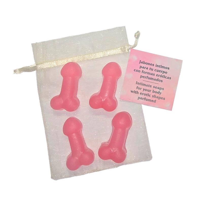 DIVERTY SEX - SET OF 4 PENIS SHAPED MINI SOAPS SCENTED