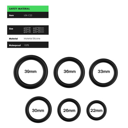 URBAN SKY - SET OF 6 PENIS RING