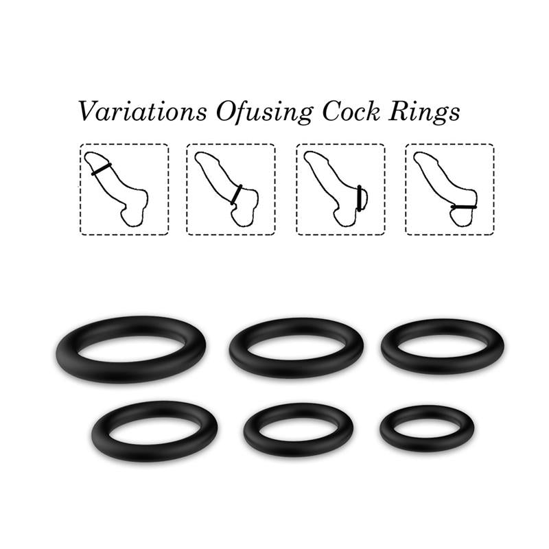 URBAN SKY - SET OF 6 PENIS RING