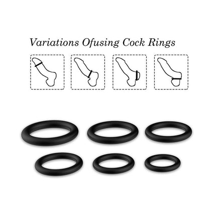 URBAN SKY - SET OF 6 PENIS RING