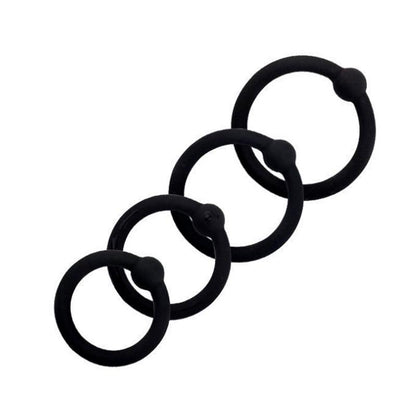 BEAST RINGS - 07 SET SOLID SILICONE COCK RINGS