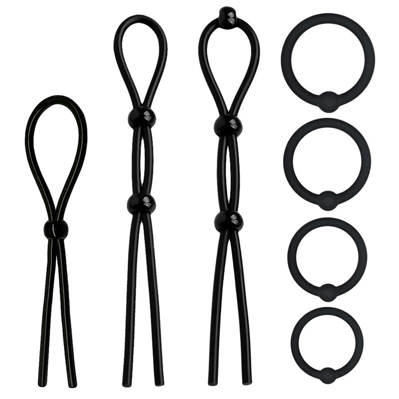 BEAST RINGS - 07 SET SOLID SILICONE COCK RINGS