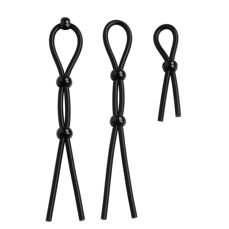 BEAST RINGS - 07 SET SOLID SILICONE COCK RINGS