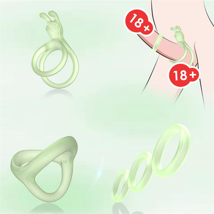 URBAN SKY - SET OF PENIS RING GLOW IN THE DARK