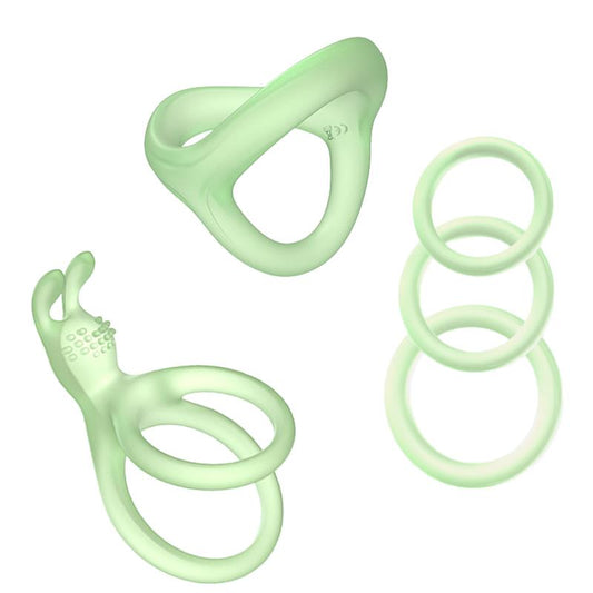 URBAN SKY - SET OF PENIS RING GLOW IN THE DARK