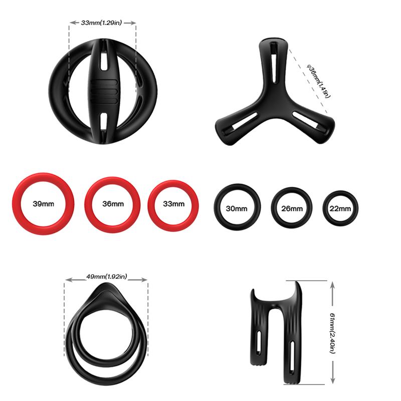 URBAN SKY - SET OF PENIS RINGS