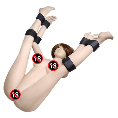 LATETOBED BDSM LINE - SET OF RESTRAINTS WITH HANDCUFFS AND ANKLECUFFS ADJUSTABLE