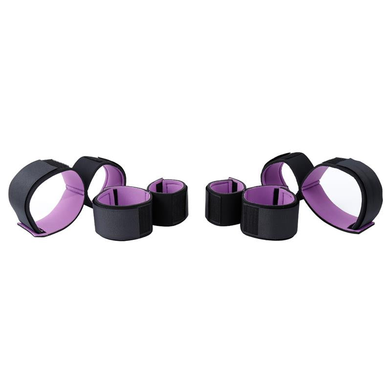 LATETOBED BDSM LINE - SET OF RESTRAINTS WITH HANDCUFFS AND ANKLECUFFS ADJUSTABLE
