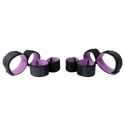 LATETOBED BDSM LINE - SET OF RESTRAINTS WITH HANDCUFFS AND ANKLECUFFS ADJUSTABLE