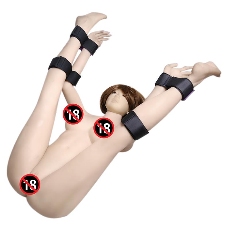 LATETOBED BDSM LINE - SET OF RESTRAINTS WITH HANDCUFFS AND ANKLECUFFS ADJUSTABLE