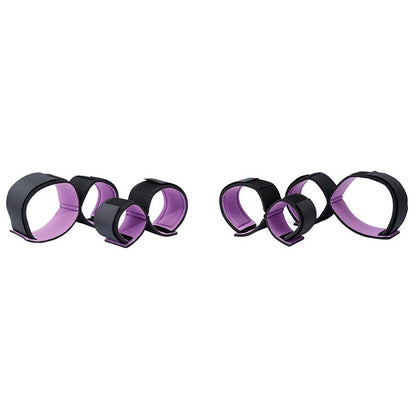 LATETOBED BDSM LINE - SET OF RESTRAINTS WITH HANDCUFFS AND ANKLECUFFS ADJUSTABLE