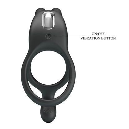 PRETTYLOVE - SETH VIBRATING DOUBLE COCK RING