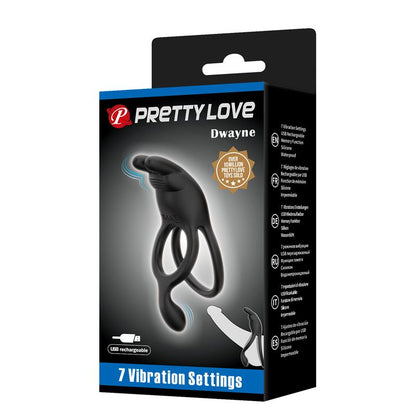 PRETTYLOVE - SETH VIBRATING DOUBLE COCK RING