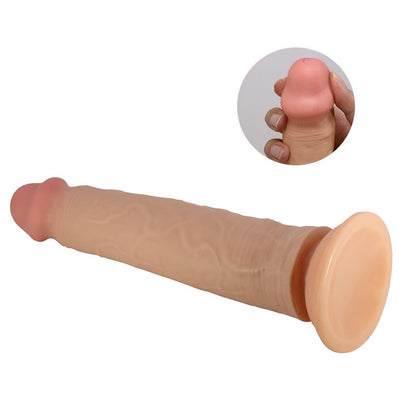 PRETTYLOVE - SHARIFE DILDO SLIDING SKIN-RETRACTIL 25 CM