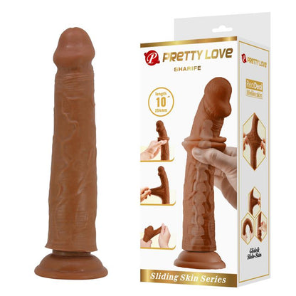 PRETTYLOVE - SHARIFE DILDO SLIDING SKIN-RETRACTIL 25 CM