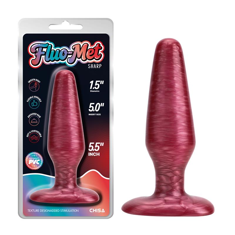 CHISA - SHARRP RED BUTT PLUG 5.5 - 13.9 CM