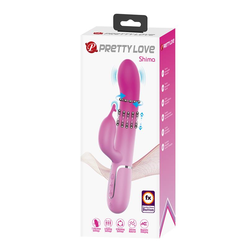 PRETTYLOVE - SHIMA VIBRATING WITH ROLLING BEADS