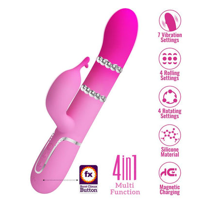 PRETTYLOVE - SHIMA VIBRATING WITH ROLLING BEADS