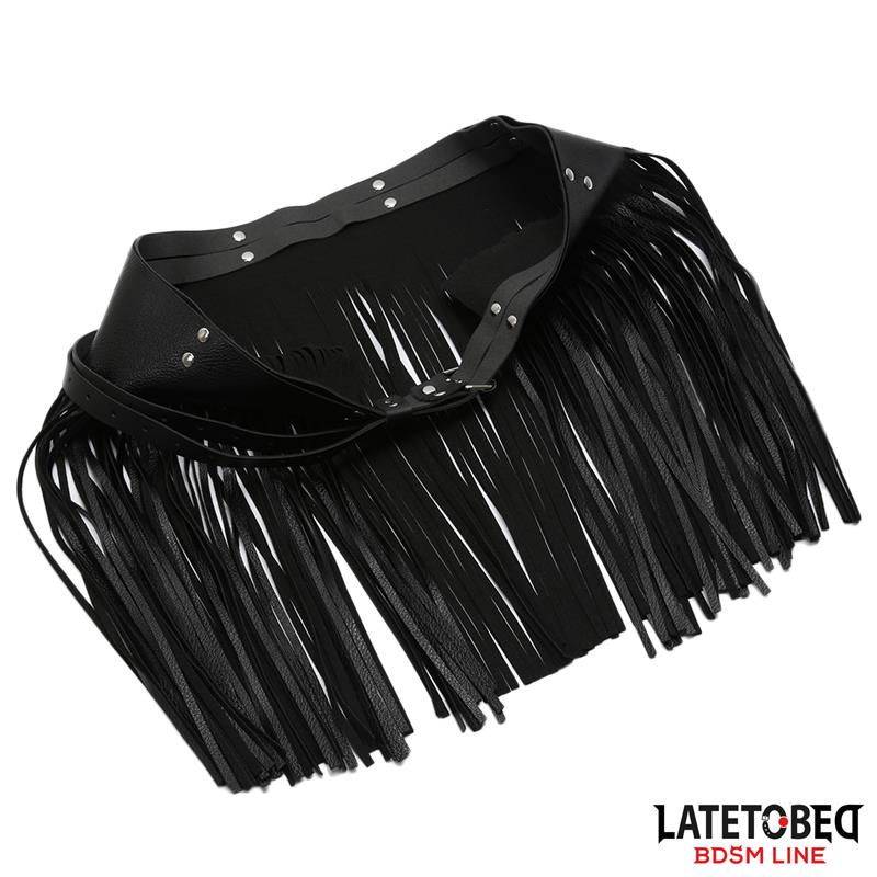 LATETOBED BDSM LINE - SHORT SHAKE FRINGE SKIRT