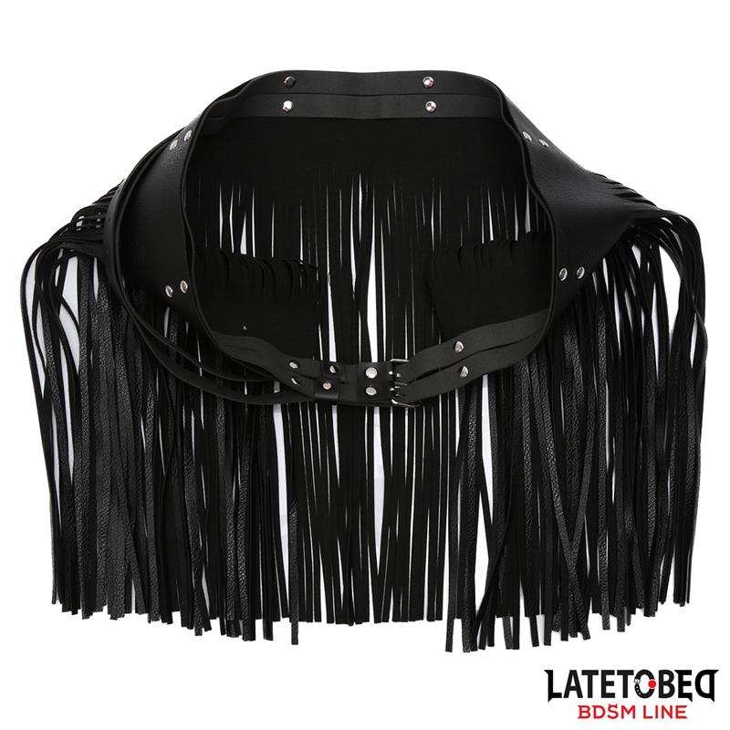 LATETOBED BDSM LINE - SHORT SHAKE FRINGE SKIRT