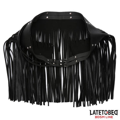 LATETOBED BDSM LINE - SHORT SHAKE FRINGE SKIRT