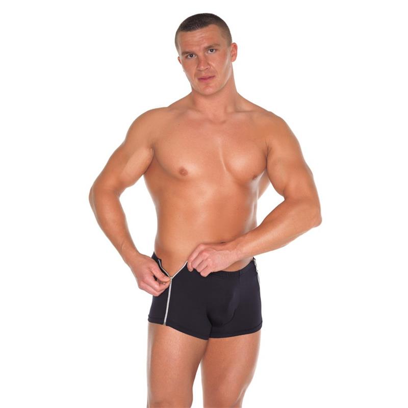 AMORABLE - SHORT WITH 2 ZIPPERS BLACK ONE SIZE