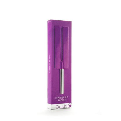 OUCH! - SHOTS OUCH! WHIPS AND PADDLES LEATHER SLIT PADDLE PURPLE