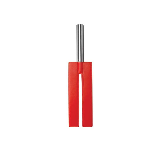 OUCH! - SHOTS OUCH! WHIPS AND PADDLES LEATHER SLIT PADDLE RED