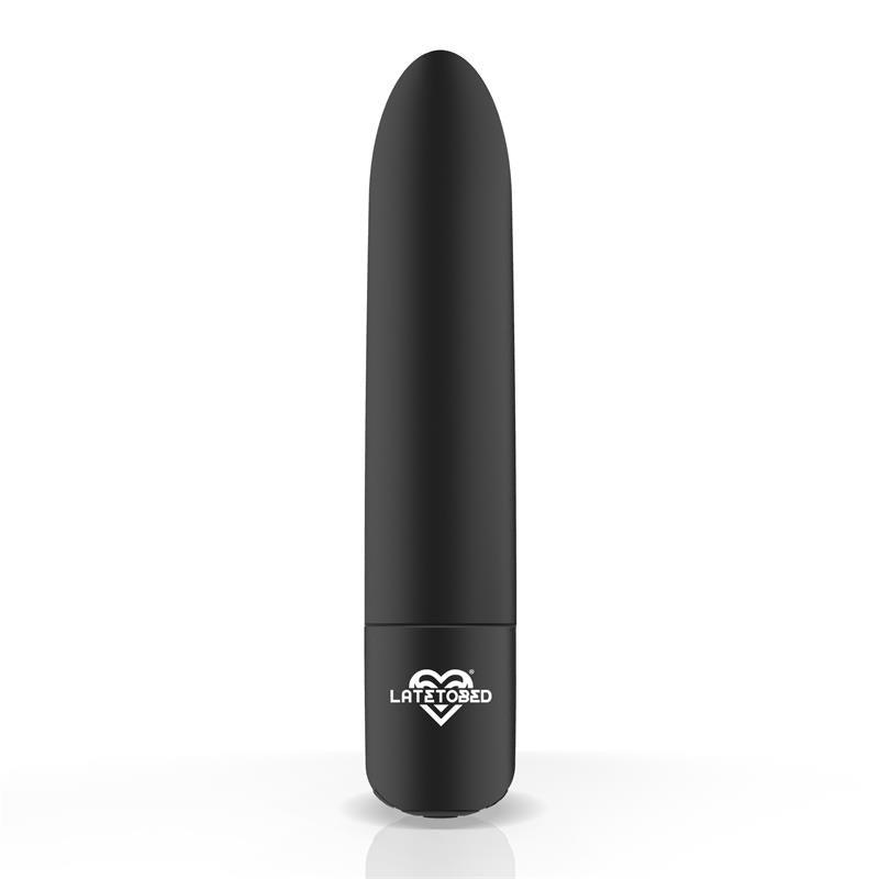 LATETOBED - SHOTY VIBRATING BULLET USB 10 SPEEDS POWERFUL MOTOR BLACK