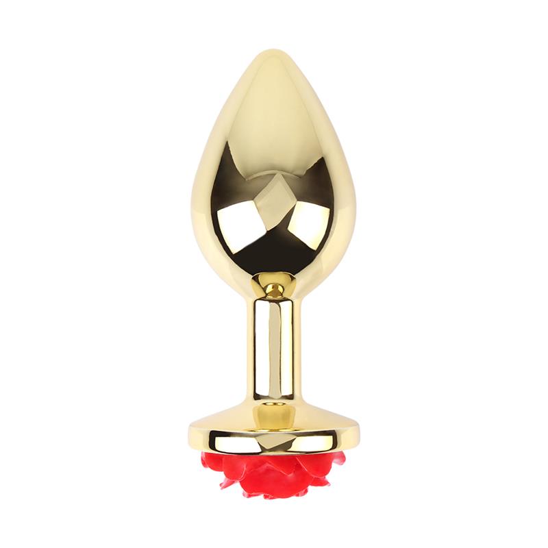 CHISA - SHOWY ROSE ANAL PLUG WITH ROSE JEWEL SIZE L