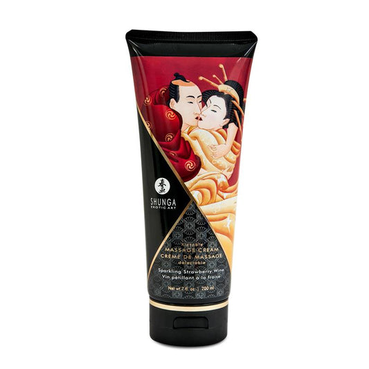 SHUNGA - STRAWBERRY AND CAVA MASSAGE CREAM 200 ML