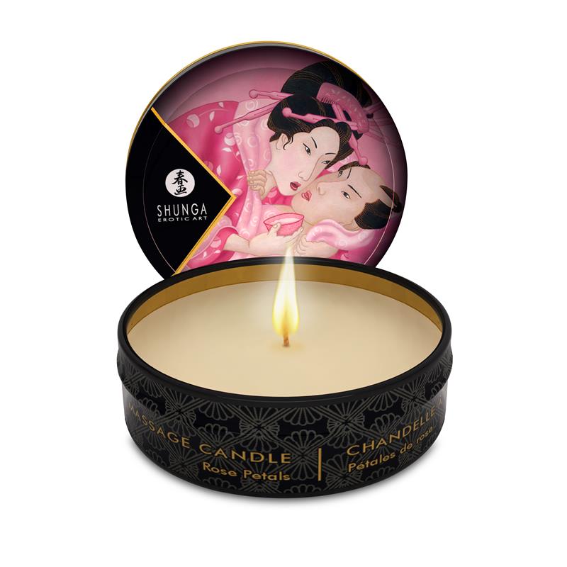 SHUNGA - MINI CANDLE FOR MASSAGE ROSE