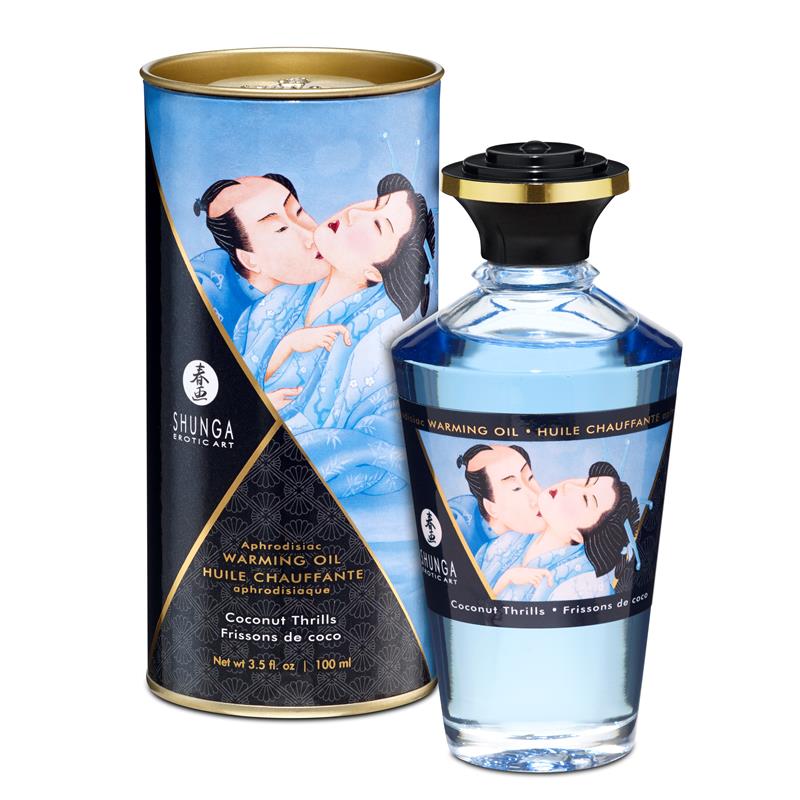SHUNGA - WARMING MASSAGE OIL COCONUT AROMA