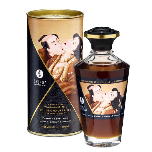 SHUNGA - WARMING MASSAGE OIL CREAMY LATTE AROMA