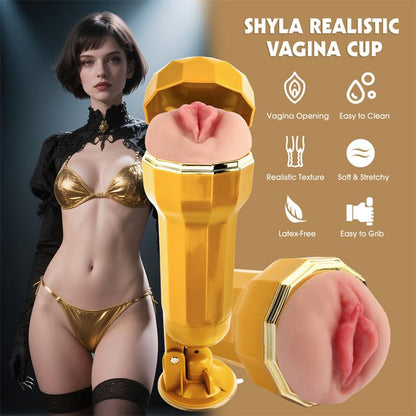 CHISA - SHYLA VIBRATING REALISTIC VAGINA MASTURBATOR