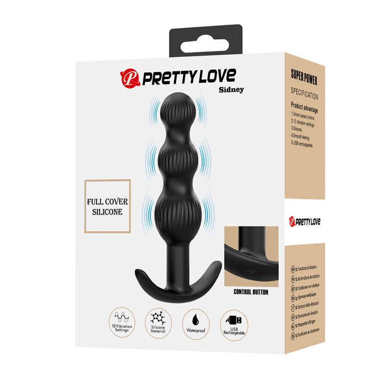 PRETTYLOVE - SIDNEY BUTT PLUG WITH VIBRATION