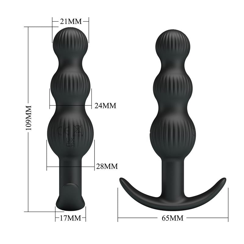 PRETTYLOVE - SIDNEY BUTT PLUG WITH VIBRATION